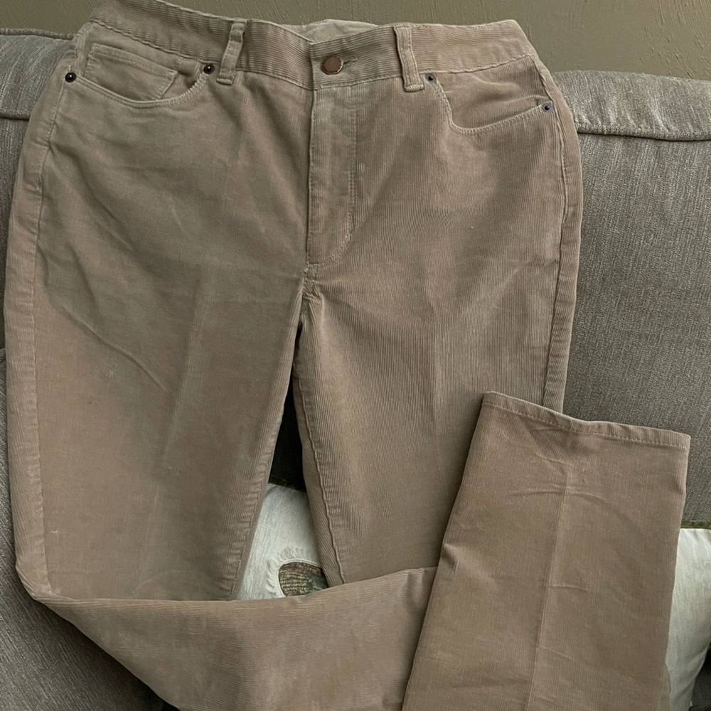 LL Bean Tan Corduroy Pants great for chilly weather.